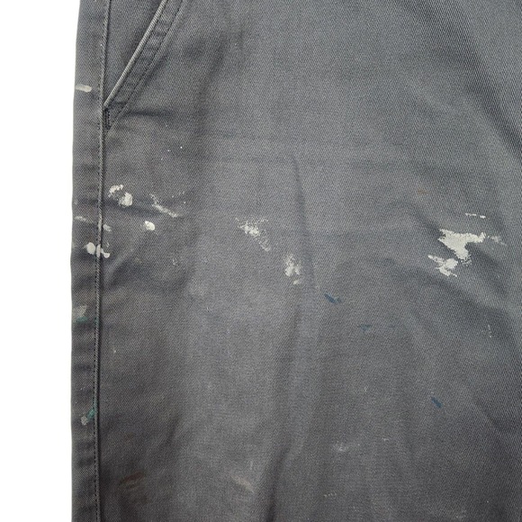 Carhartt Grey Chino Khaki Cut Off Shorts - Picture 2 of 6